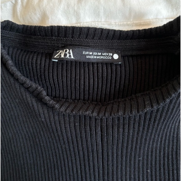 Zara Mixed Ribbed Top - Picture 5 of 6